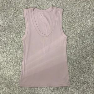 Light purple ribbed tank top size S